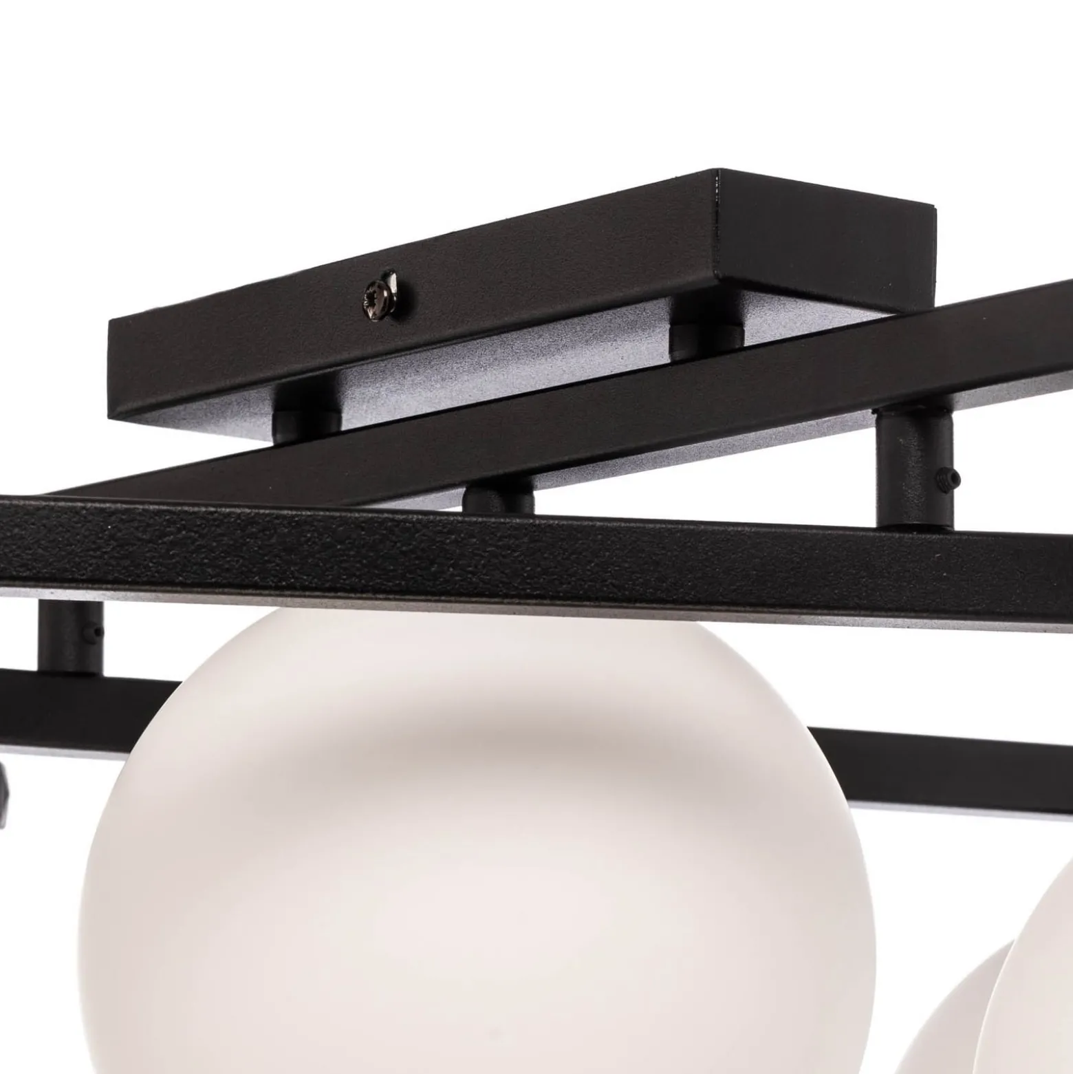 Deckenlampe Smart, schwarz/opal, 5-flammig