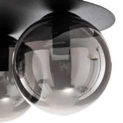 Deckenlampe Solar, schwarz/grafit, dreiflammig