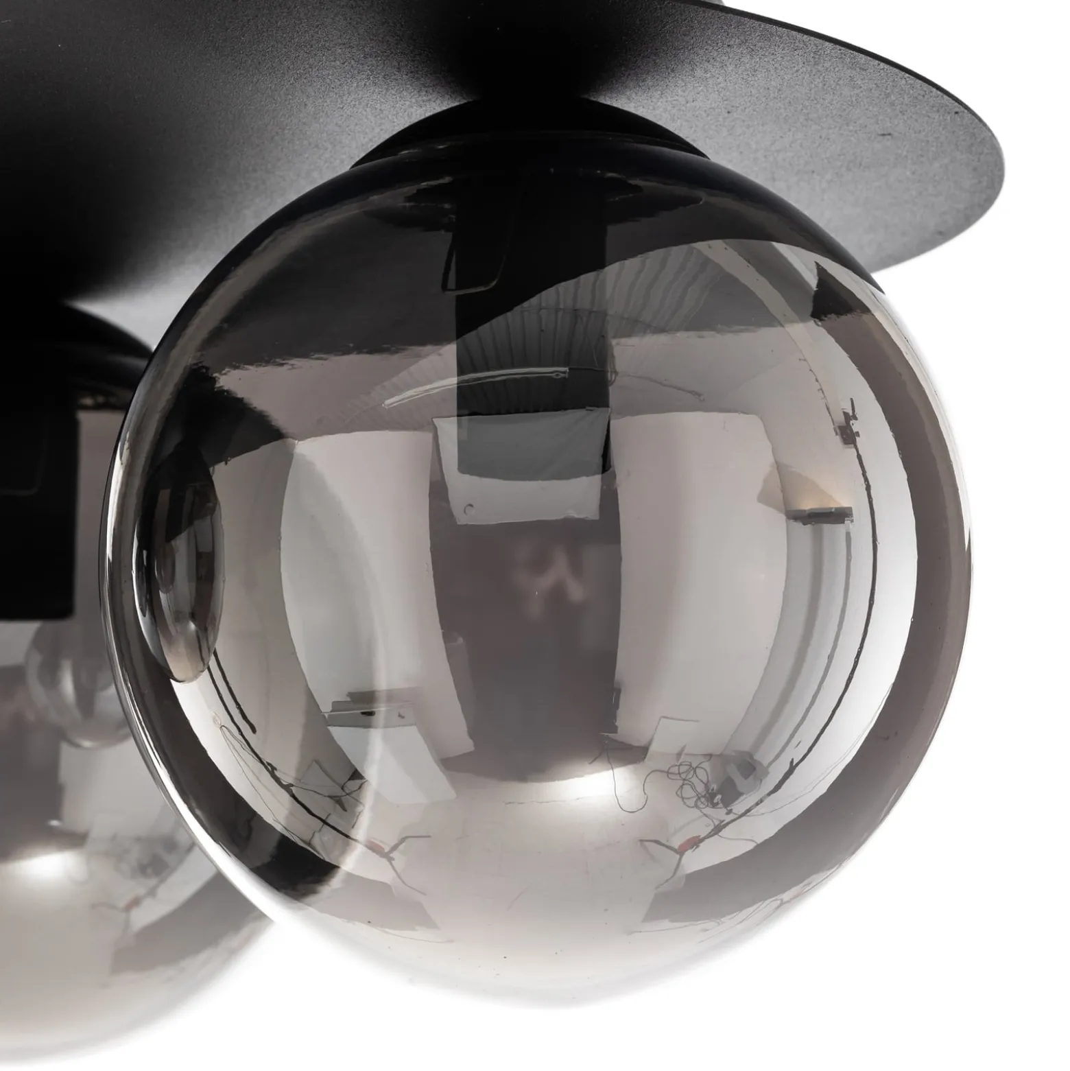 Deckenlampe Solar, schwarz/grafit, dreiflammig