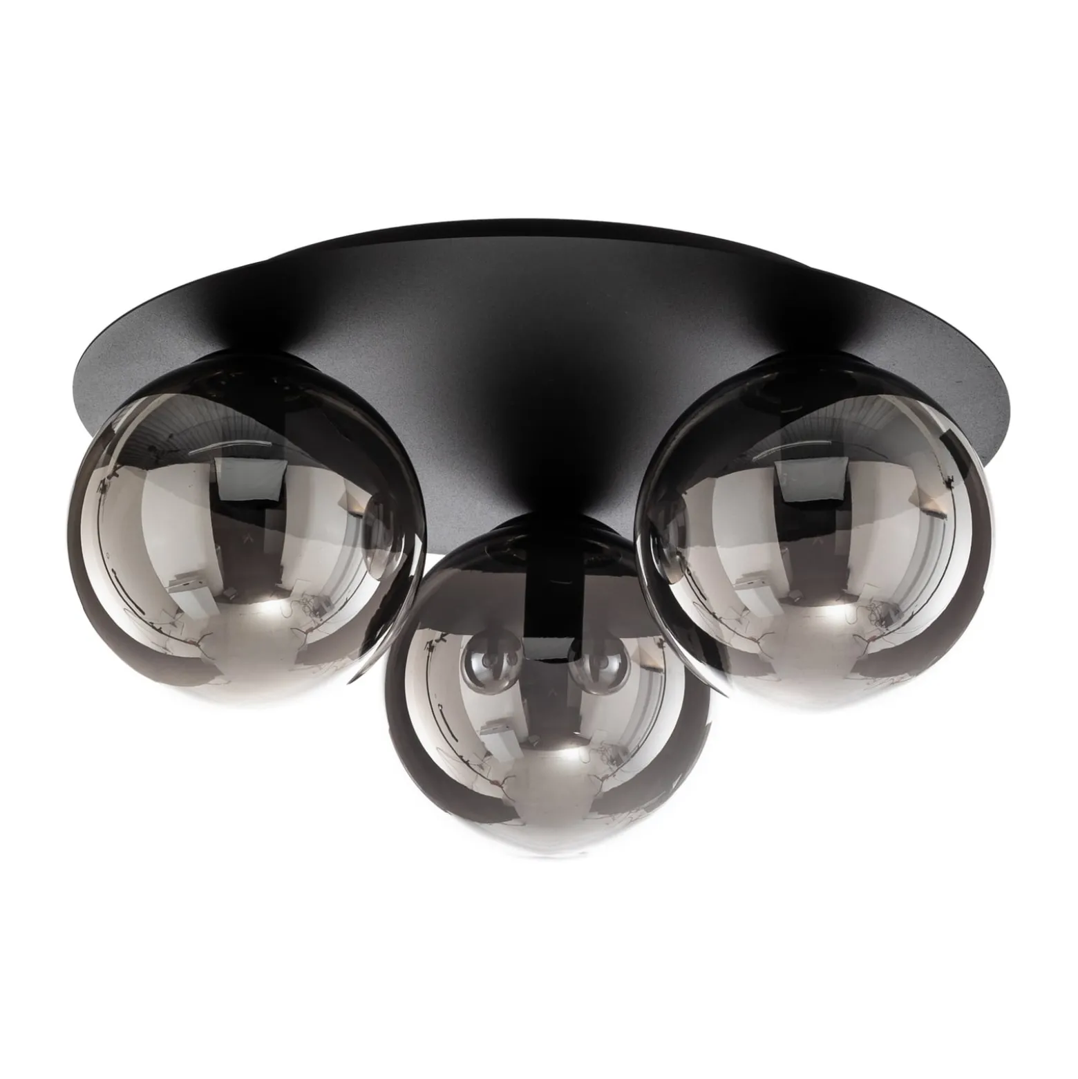 Deckenlampe Solar, schwarz/grafit, dreiflammig