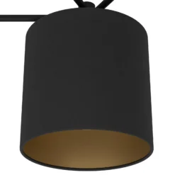 Deckenlampe Staiti schwarz mit Schirmen