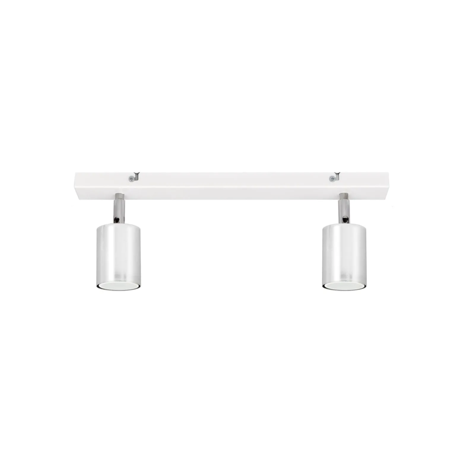 Deckenlampe Tune II, weiß/chrom, Metall, 2-flammig, E27
