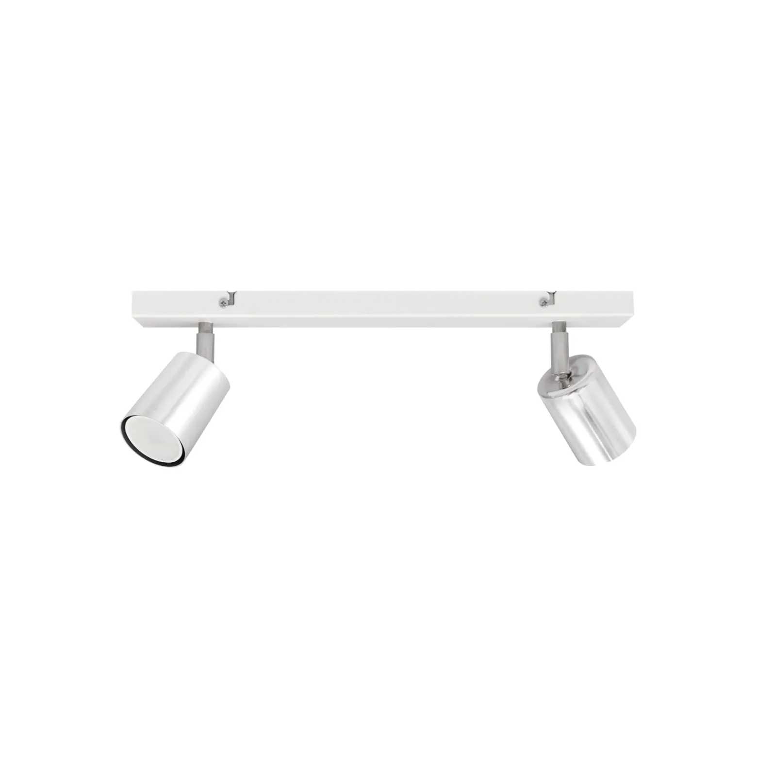 Deckenlampe Tune II, weiß/chrom, Metall, 2-flammig, E27