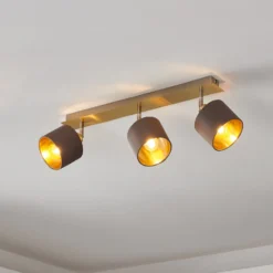 Deckenlampe Valbiano Cappuccino/Gold 3fl.