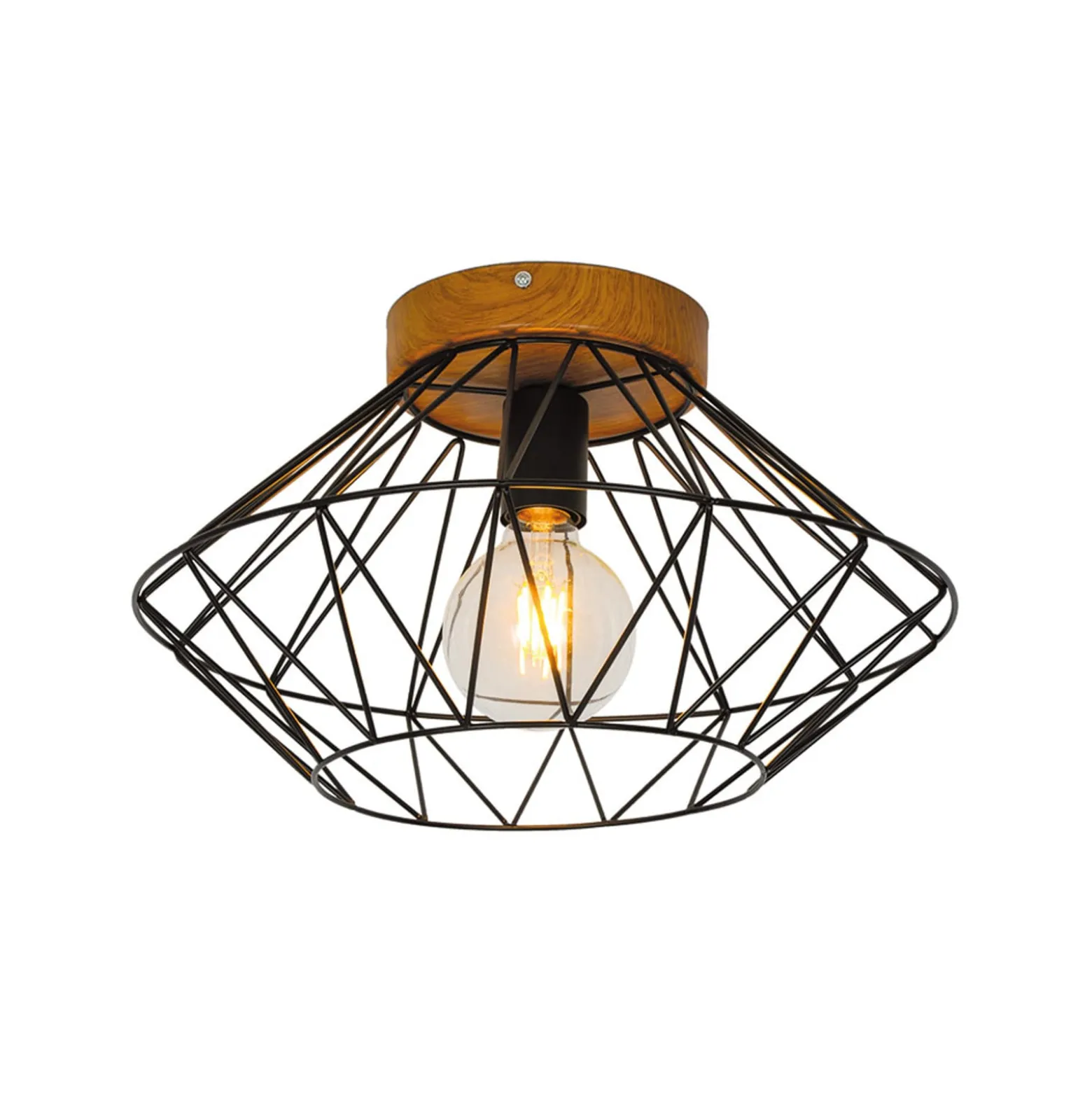 Deckenlampe Vega mit Käfigschirm