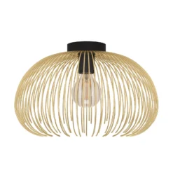 Deckenlampe Venezuela, Schirm aus goldenen Stäben