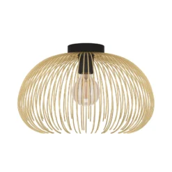 Deckenlampe Venezuela, Schirm aus goldenen Stäben