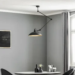 Deckenlampe 808 verstellbar 1-flammig schwarz/gold