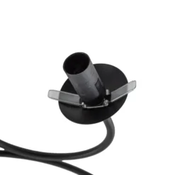 Deckenlampe Vibra, rauchgrau/schwarz, Länge 97 cm, 6-flg.