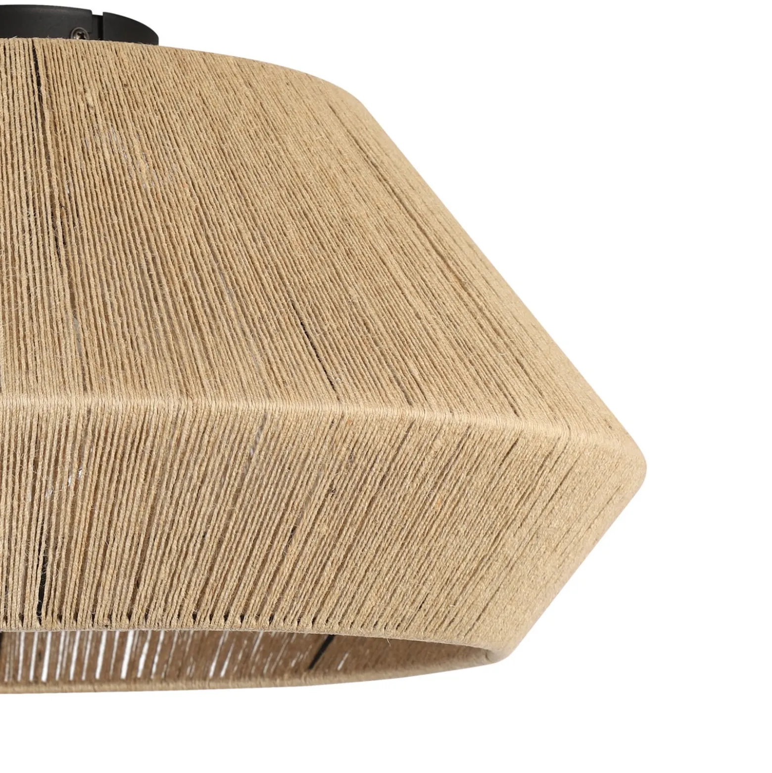 Deckenleuchte Alderney, ein Schirm aus Naturgarn