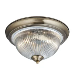 Deckenleuchte American Diner IP44, messing antik