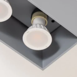 Deckenleuchte Ara Maxi aus Aluminium 2fl. grau