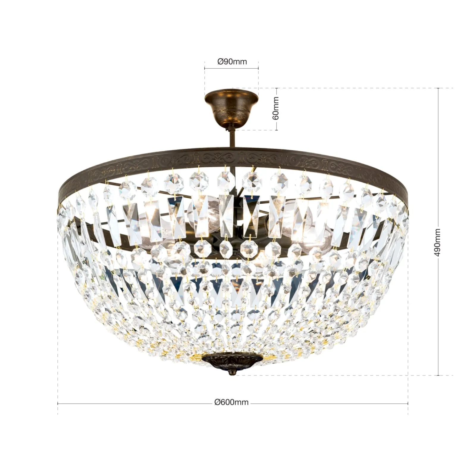 Deckenleuchte Arila, Ø 60 cm