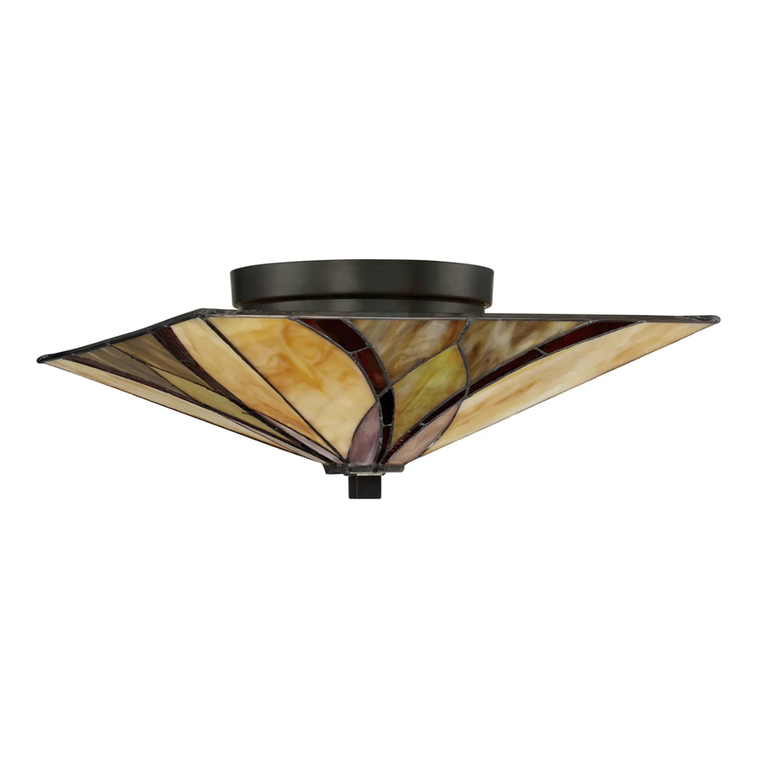 Deckenleuchte Asheville Tiffany-Design Höhe 16,7cm