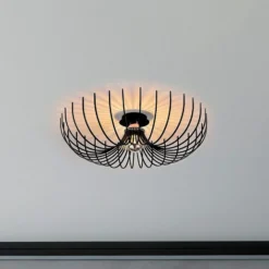 Deckenleuchte Aspendos N-639, schwarz, Metall, Ø 56 cm