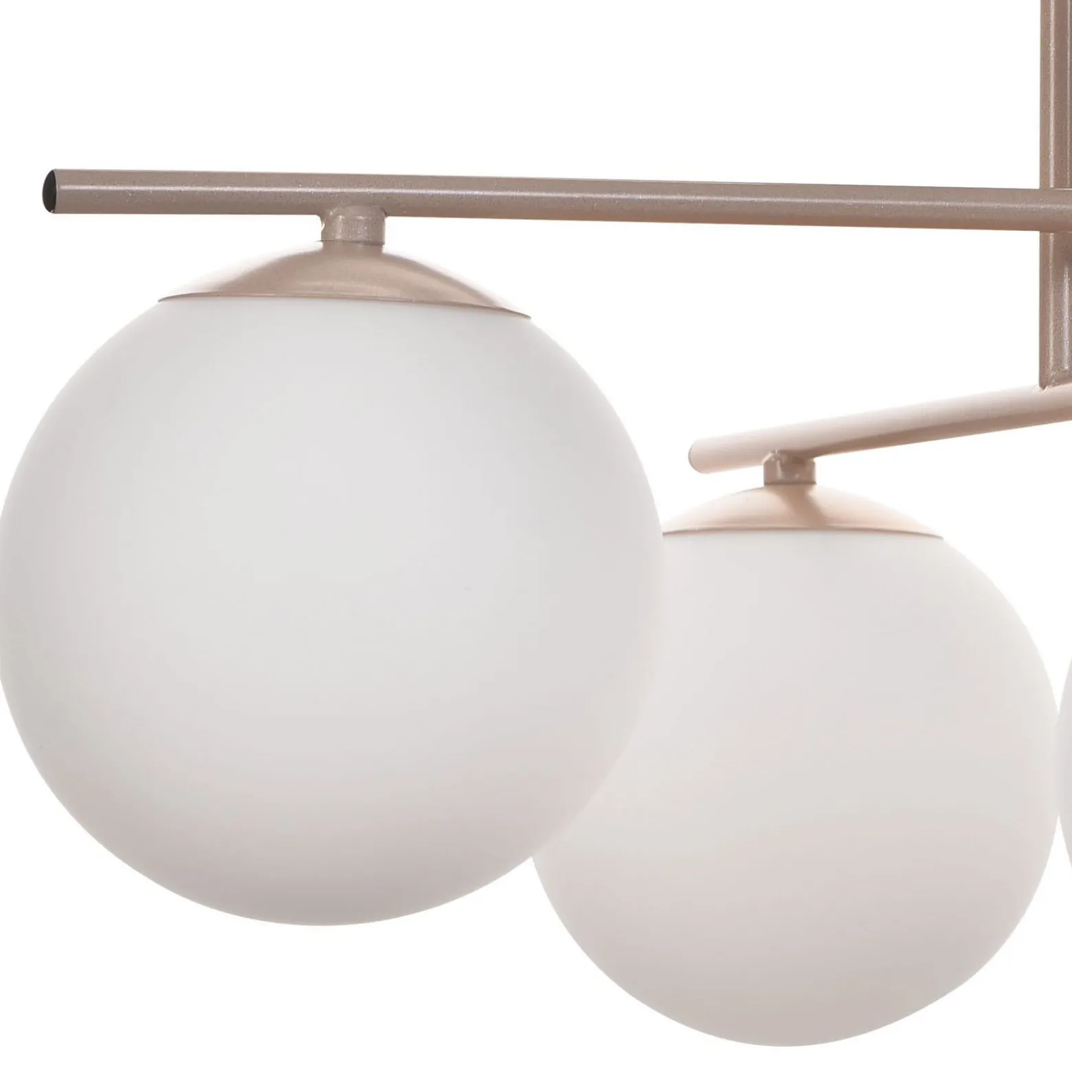 Deckenleuchte Aurora, beige, Ø 50 cm, 4-flammig, Glas, E14
