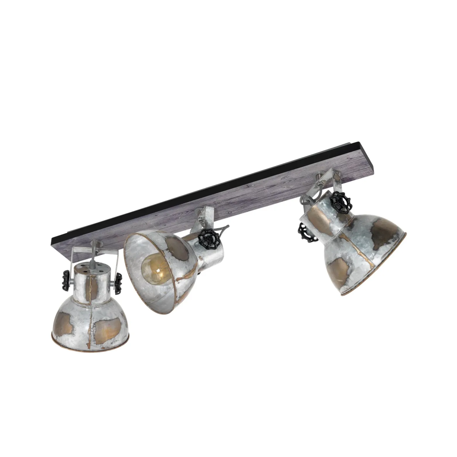 Deckenleuchte Barnstaple im Industrielook 3-flg.