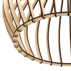Deckenleuchte Barrel mit Schirm aus Holz