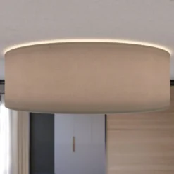 Deckenleuchte Bilbao, grau/gold, Ø 60 cm