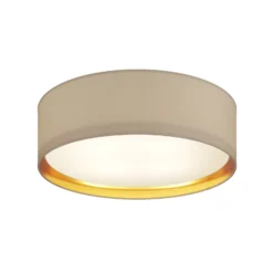 Deckenleuchte Bilbao, grau/gold, Ø 60 cm