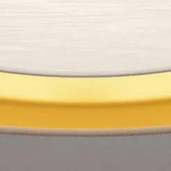 Deckenleuchte Bilbao, grau/gold, Ø 60 cm