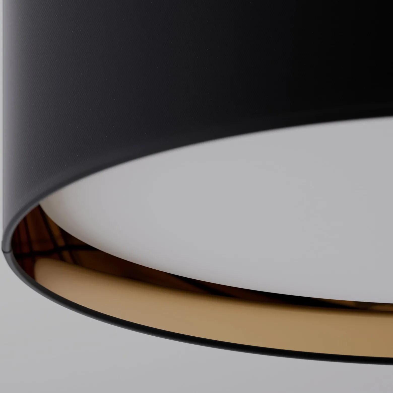 Deckenleuchte Bilbao, schwarz/gold, Ø 60 cm