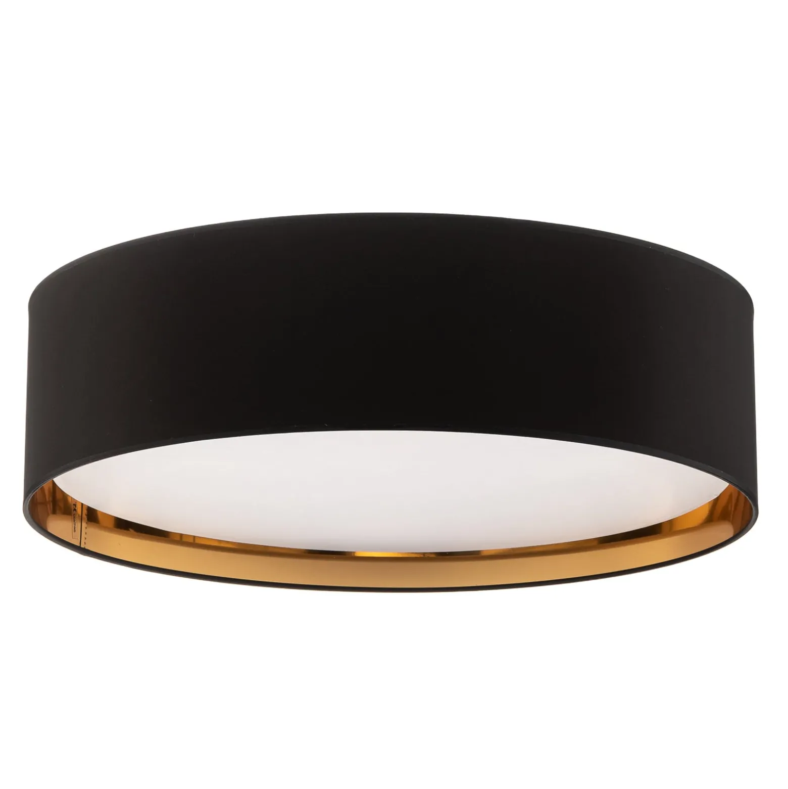 Deckenleuchte Bilbao, schwarz/gold, Ø 60 cm