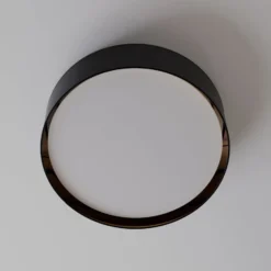 Deckenleuchte Bilbao, schwarz/gold, Ø 60 cm