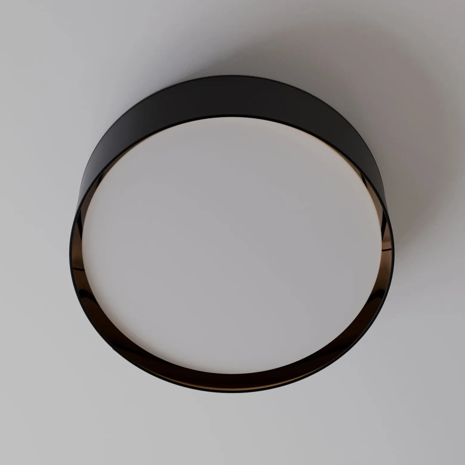 Deckenleuchte Bilbao, schwarz/gold, Ø 60 cm