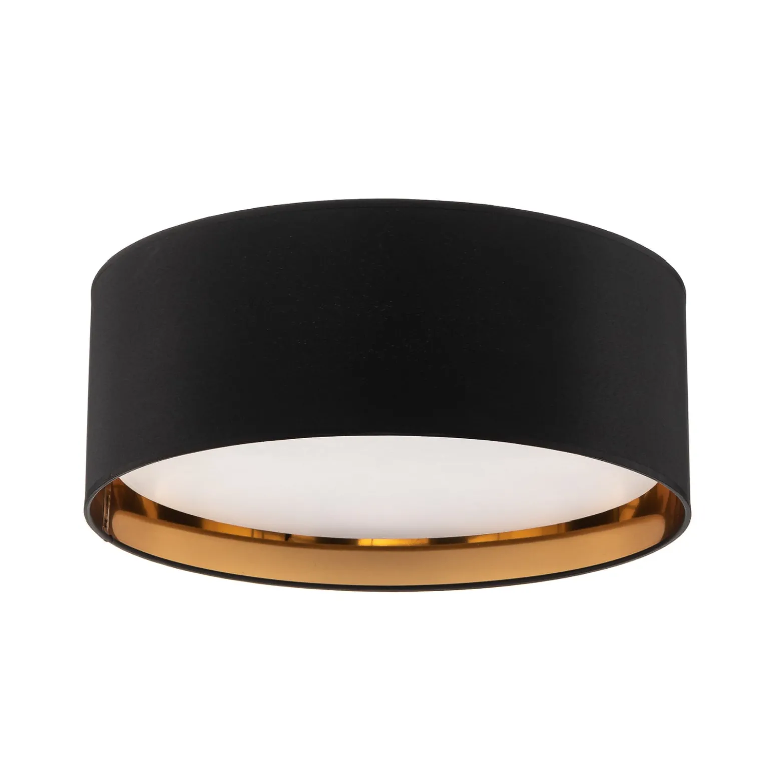 Deckenleuchte Bilbao,schwarz/gold, Ø 45 cm