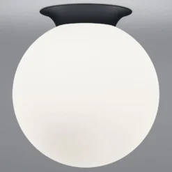 Deckenleuchte Blob, Kugelschirm Opalglas, Ø 30 cm