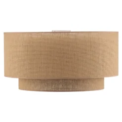 Deckenleuchte Boho, braun, Ø 60 cm, Textil