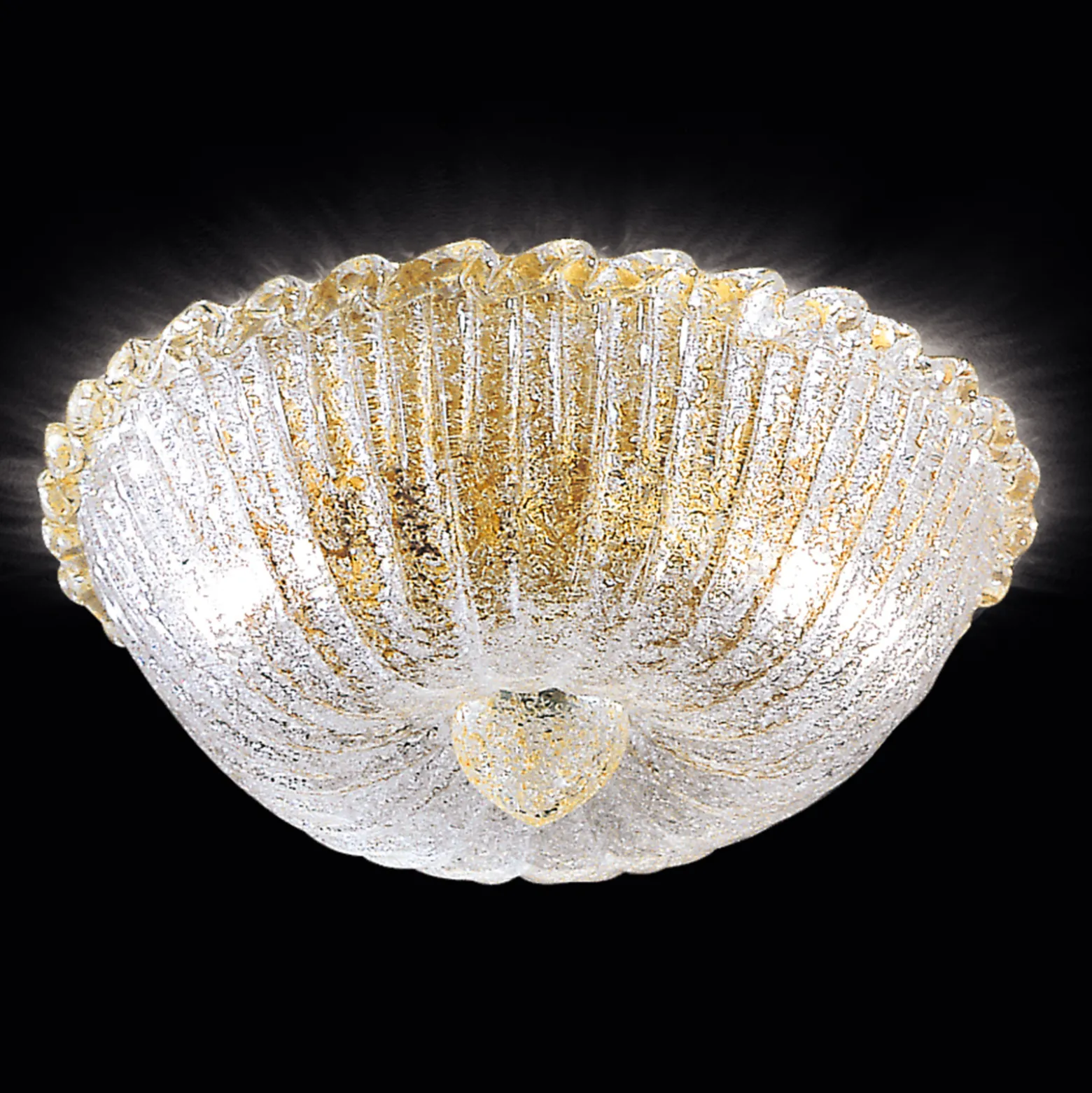 Deckenleuchte Budino gold klar 30 cm