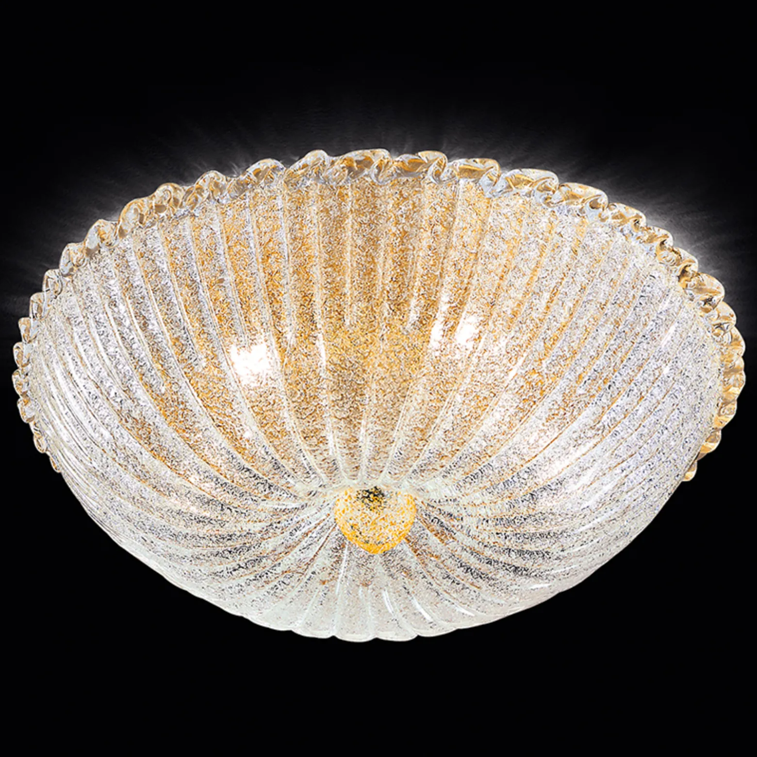 Deckenleuchte Budino gold klar 50 cm