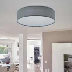 Deckenleuchte Ceiling Dream, Ø 40 cm, Textil, grau