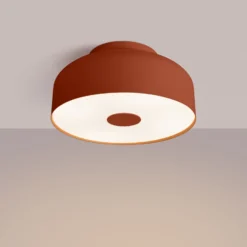 Deckenleuchte CLARO, ocker, Ø 30 cm, Metall, 4 x E27