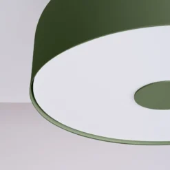 Deckenleuchte CLARO, olivgrün, Ø 30 cm, Metall, 4 x E27