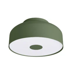 Deckenleuchte CLARO, olivgrün, Ø 30 cm, Metall, 4 x E27