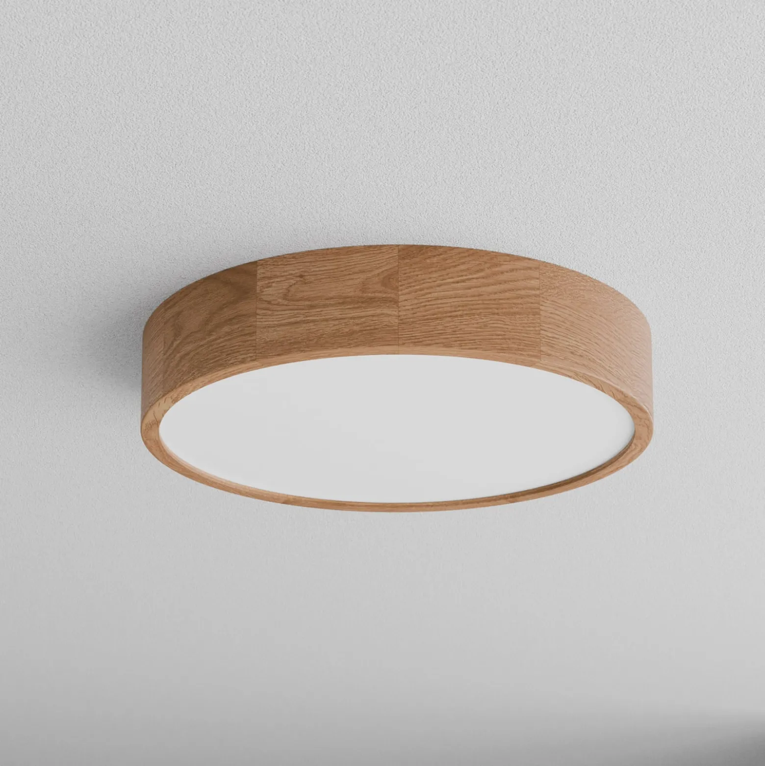 Deckenleuchte Cleo, Ø 48 cm, Eichenholz, E27