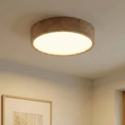 Deckenleuchte Cleo, Ø 48 cm, Eichenholz, E27
