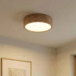Deckenleuchte Cleo, Ø 38 cm, Eichenholz, E27