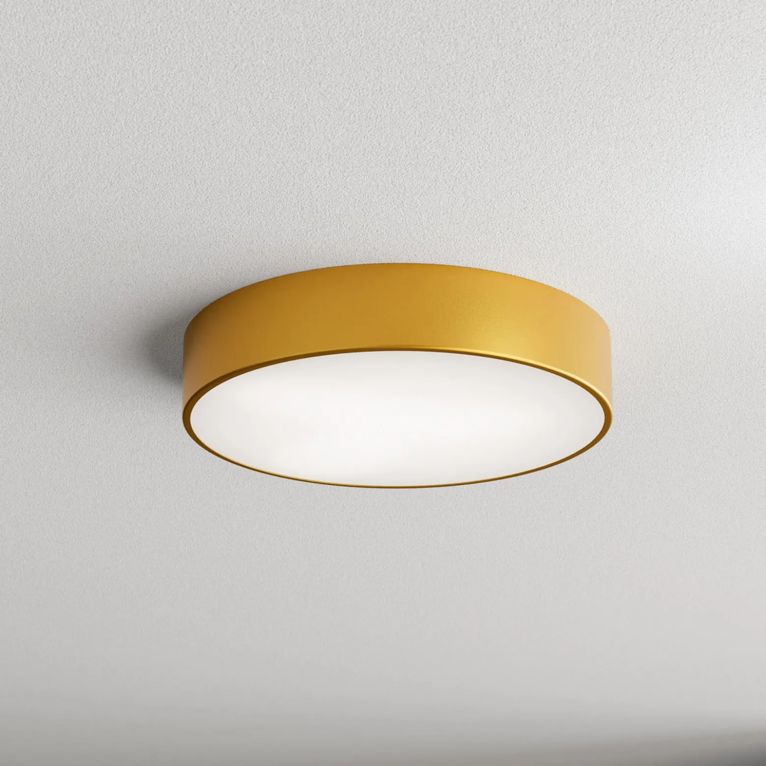 Deckenleuchte Cleo, Ø 40 cm, IP20, goldfarben, Metall, E27