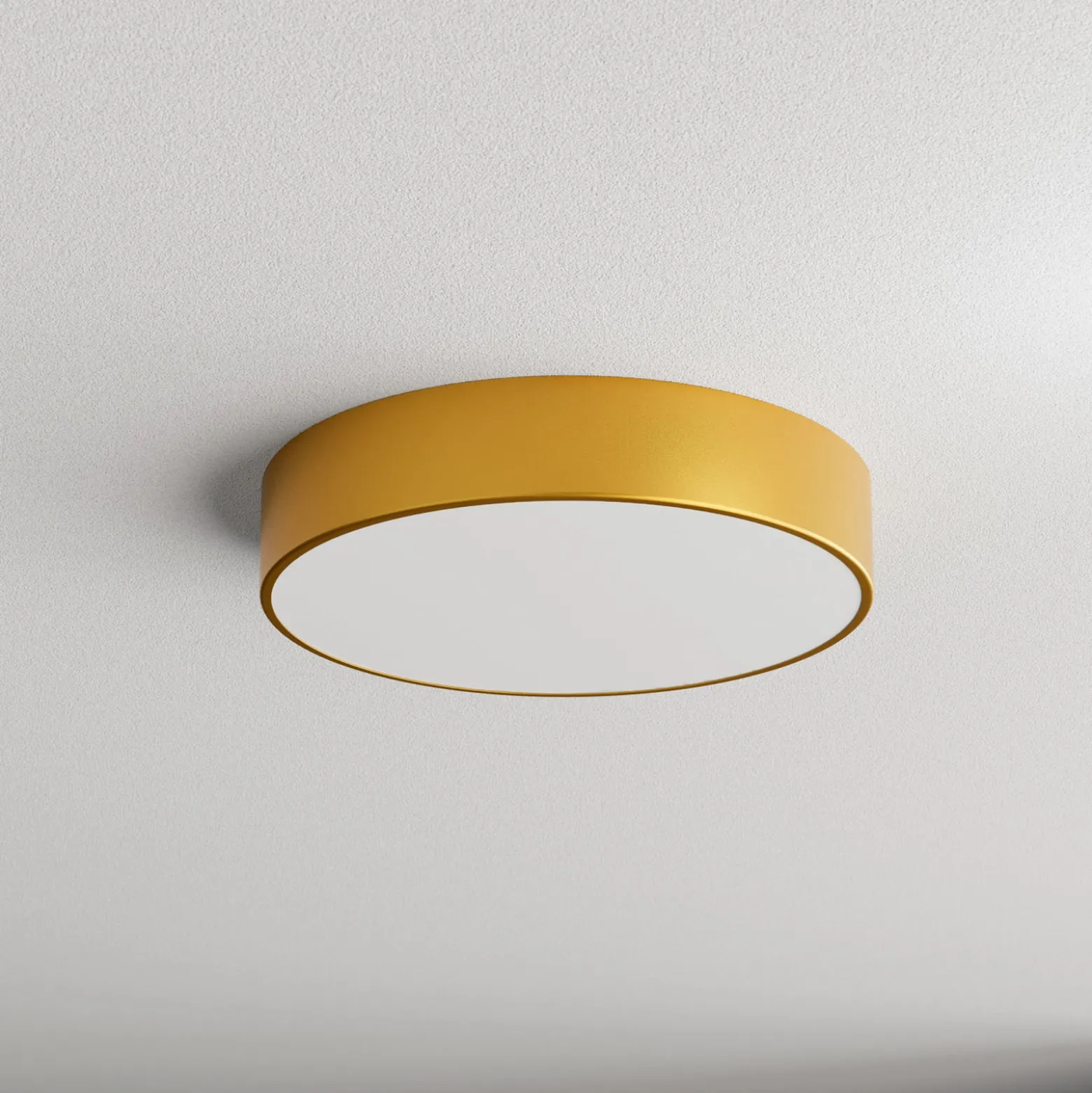 Deckenleuchte Cleo, Ø 40 cm, IP20, goldfarben, Metall, E27