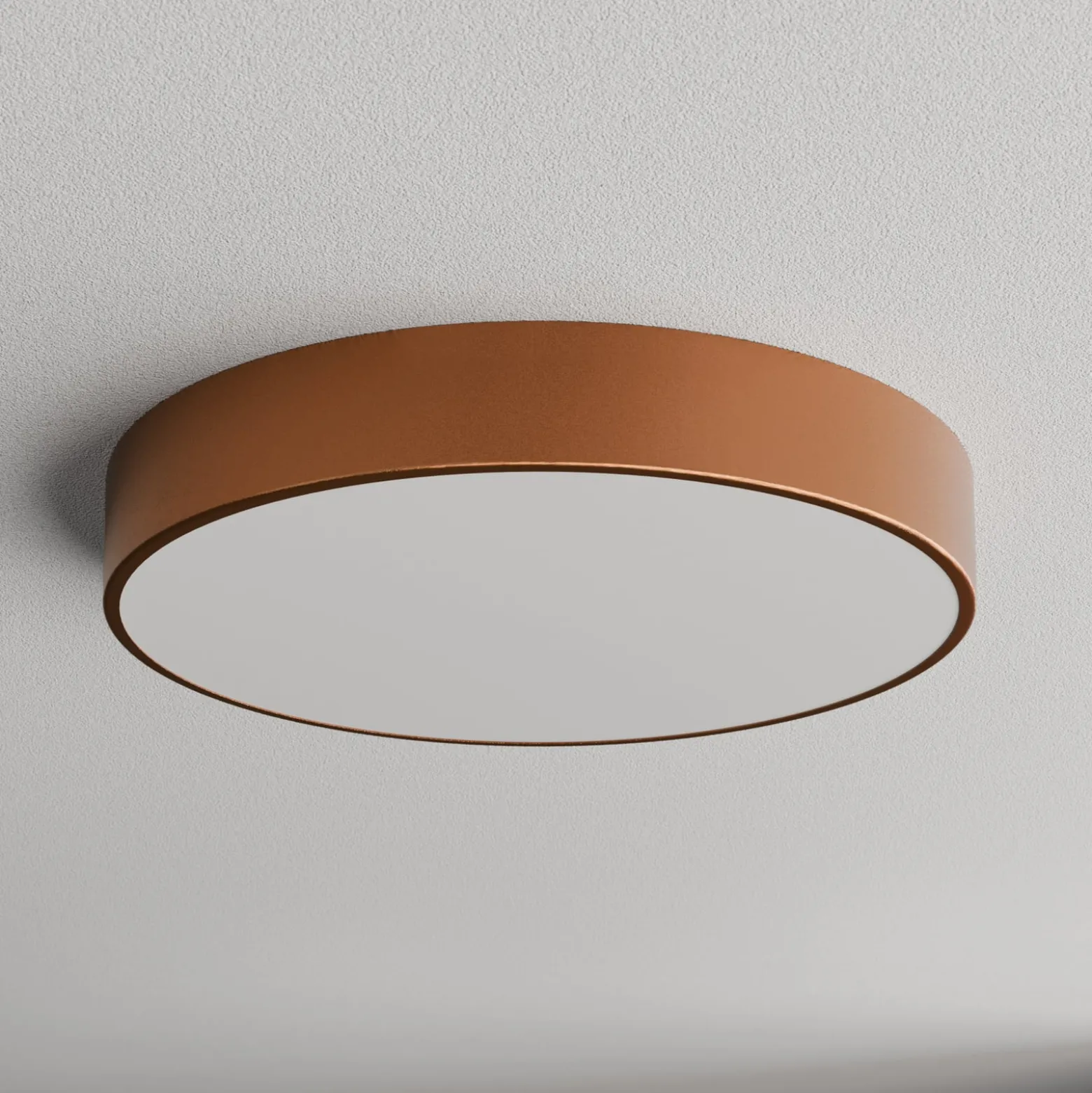 Deckenleuchte Cleo, Ø 50 cm, IP54, kupferfarben, Metall, E27
