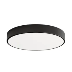 Deckenleuchte Cleo, Ø 60 cm, IP20, schwarz, Metall, E27