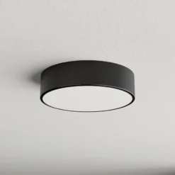 Deckenleuchte Cleo, Ø 30 cm, IP20, schwarz, Metall, E27