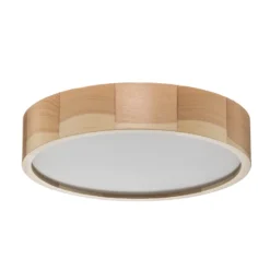 Deckenleuchte Cleo, Ø 37,5cm, Kiefernholz, E27