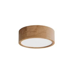 Deckenleuchte Cleo DR275, IP20, Sensor, Ø 28 cm, Eichenholz