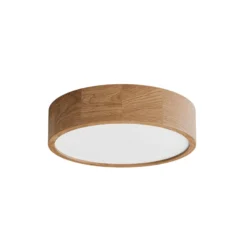 Deckenleuchte Cleo DR375, IP20, Sensor, Ø 38 cm, Eichenholz