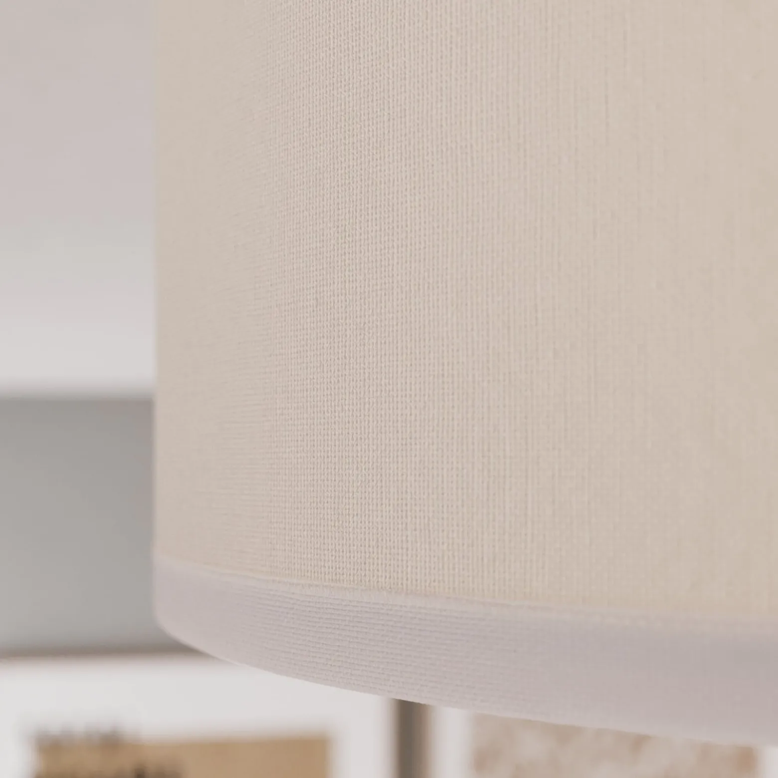 Deckenleuchte Cloud aus Textil, Länge 41 cm, grau